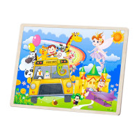 Drevené puzzle ZOO 60 dielikov