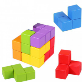 Drevené kocky tetris