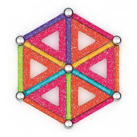 Magnetická stavebnica Geomag trblietavá 35ks