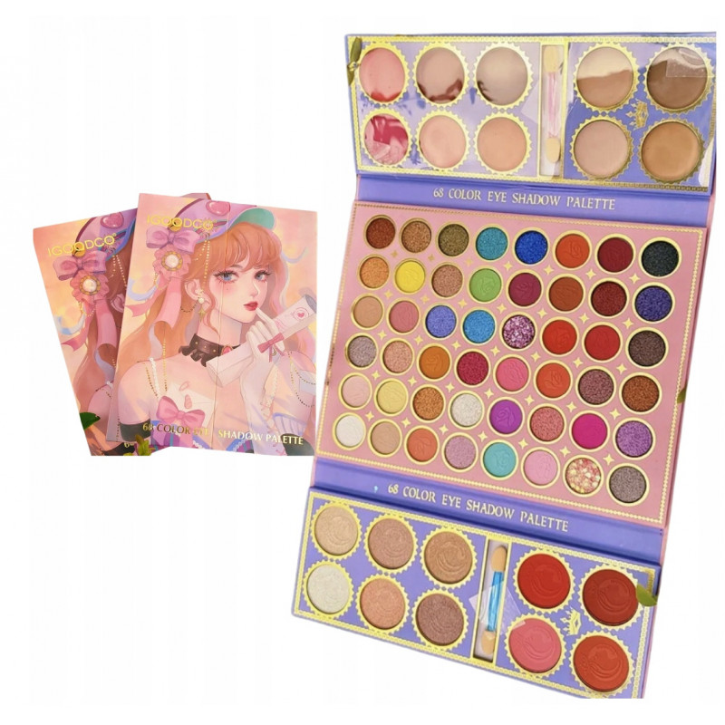 Detská kozmetická paleta s očnými tieňmi Shadow 68ks