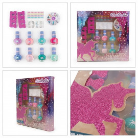 Detská sada na nechty Glitter Unicorn 13v1