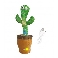 Interaktívna plyšová hračka Kaktus spievajúci tancujúci USB 34cm