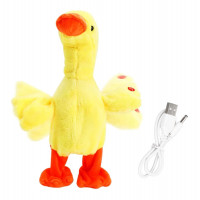 Interaktívna plyšová hračka Kačka spievajúca chodiaca USB 35cm