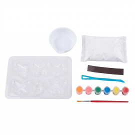 Kreatívna sadrová sada DIY Motýliky - magnety na chladničku
