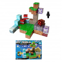 Magnetická stavebnica Minecraft Diamond world 50ks