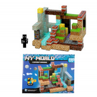 Veľká magnetická stavebnica Minecraft Iron Diamond Gold TNT 220ks