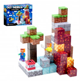 Magnetická stavebnica Minecraft Diamond Lava TNT 87ks