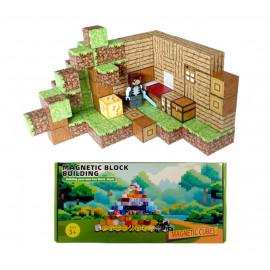 Magnetická stavebnica Minecraft Special Lucky block s postavičkou 101ks