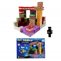 Magnetická stavebnica Minecraft TNT Amethyst Lava building expresion 120ks
