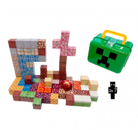 Magnetická stavebnica Minecraft Creeper box 98ks