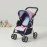Skladací kočík pre bábiky Rainbow s otočnými kolieskami