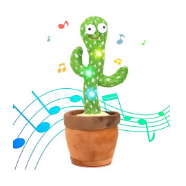 Interaktívna plyšová hračka Kaktus spievajúci tancujúci USB 34cm