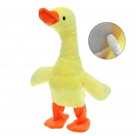 Interaktívna plyšová hračka Kačka spievajúca chodiaca USB 35cm