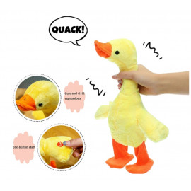 Interaktívna plyšová hračka Kačka spievajúca chodiaca USB 35cm