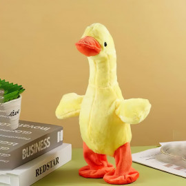 Interaktívna plyšová hračka Kačka spievajúca chodiaca USB 35cm