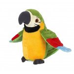 Interaktívna plyšová hračka Papagáj opakujúci mávajúci 21cm