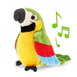Interaktívna plyšová hračka Papagáj opakujúci mávajúci 21cm