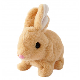 Interaktívna plyšová hračka Zajačik chodiaci so zvukom 18cm