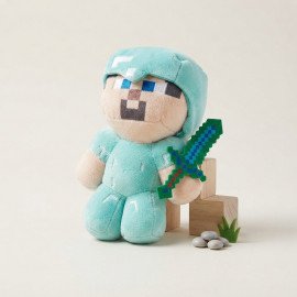 Plyšová hračka Minecraft Steve diamantový 21cm