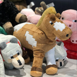 Plyšová hračka Minecraft hnedý kôň 21cm Plyšová hračka Minecraft hnedý kôň 21cm