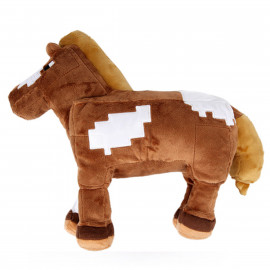 Plyšová hračka Minecraft hnedý kôň 21cm