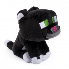 Plyšová hračka Minecraft Mačka čierna 23cm