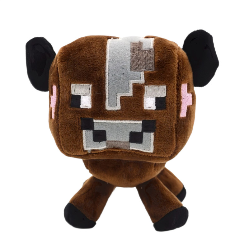 Plyšová hračka Minecraft Krava hnedá 23cm