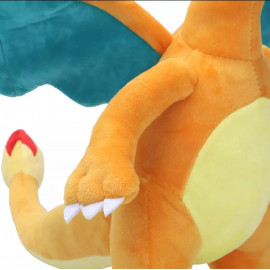 Plyšová hračka Pokémon Charizard s ohňom 23cm