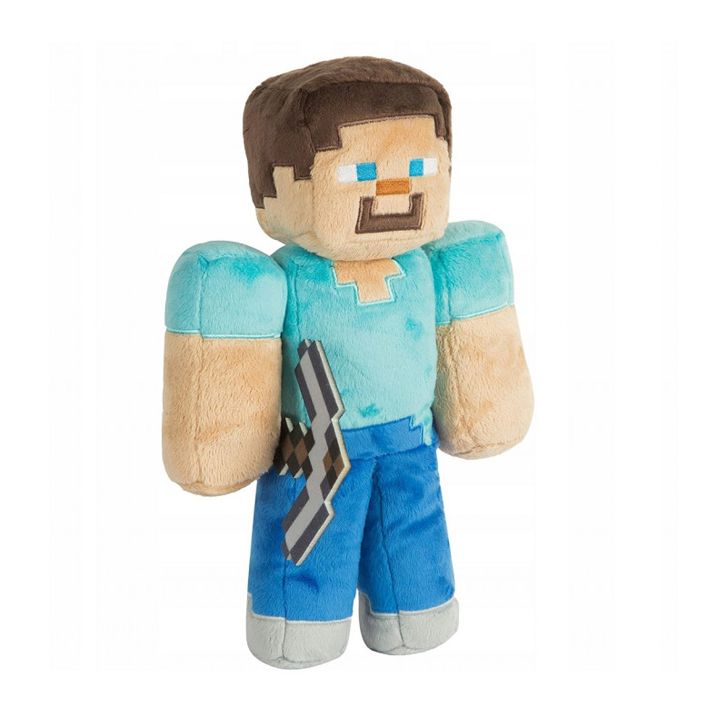 Plyšová hračka Minecraft Steve diamantový s krompáčom 27cm Plyšová hračka Minecraft Steve diamantový s krompáčom 27cm