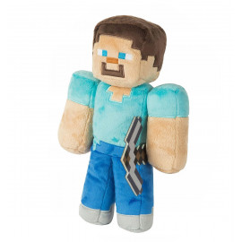Plyšová hračka Minecraft Steve diamantový s krompáčom 27cm Plyšová hračka Minecraft Steve diamantový s krompáčom 27cm