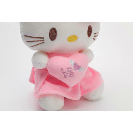 Plyšová hračka Hello Kitty so srdiečkom 25cm