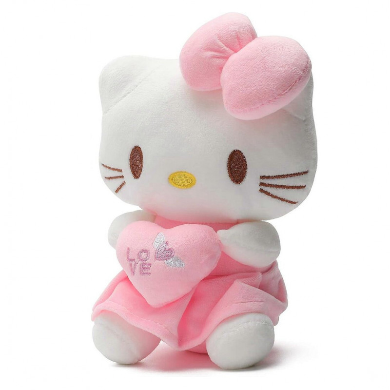 Plyšová hračka Hello Kitty so srdiečkom 25cm