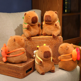 Plyšová hračka Capybara so korytnačkou 23cm