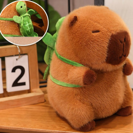 Plyšová hračka Capybara so korytnačkou 23cm