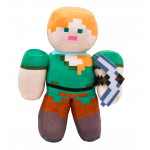 Plyšová hračka Minecraft Alex s krompáčom 27cm