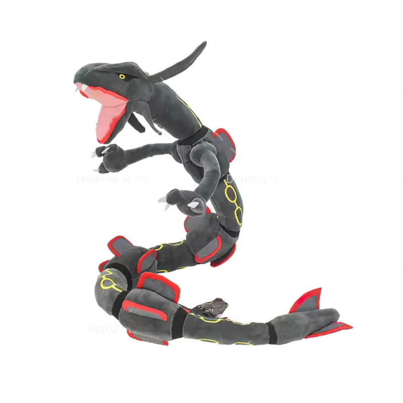 Plyšová hračka Pokémon Rayquaza sivý ohybný 80cm
