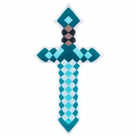 Plyšový vankúš Minecraft diamantový meč 60cm