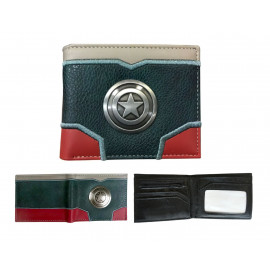 Peněženka Avengers Kapitán Amerika s kovovým znakem