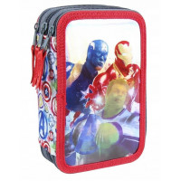 Školský peračník trojposchodový s náplňou Avengers