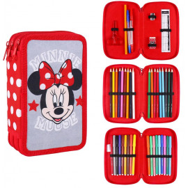Školský peračník trojposchodový s náplňou Myška Minnie