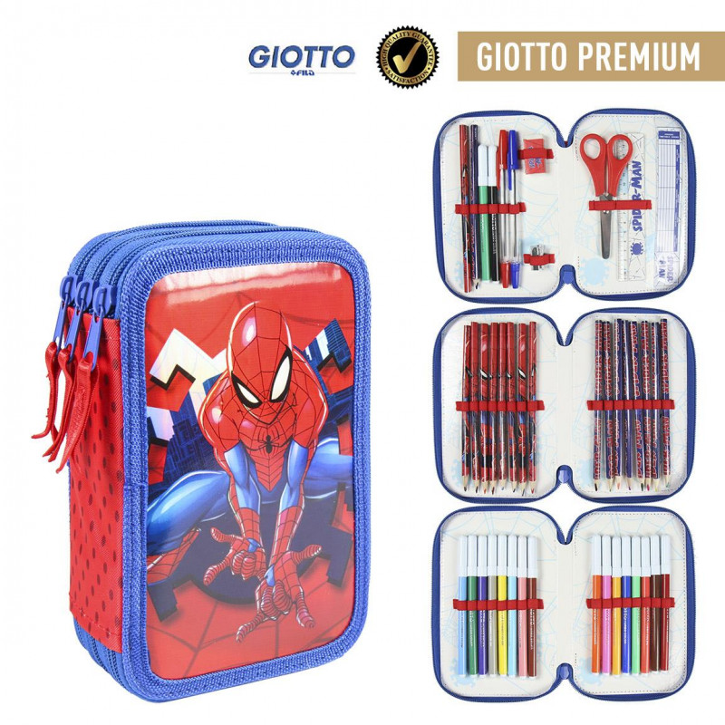 Školský peračník trojposchodový s náplňou Spiderman Školský peračník trojposchodový s náplňou Spiderman