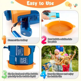 Maxi pištoľ na bublinky - 132 bublín