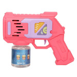 Automatická pištoľ na bubliny ružová s náplňou