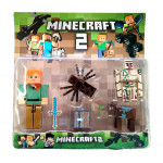 Kolekcia figúrok Minecraft Alex a Golem súprava 7 ks