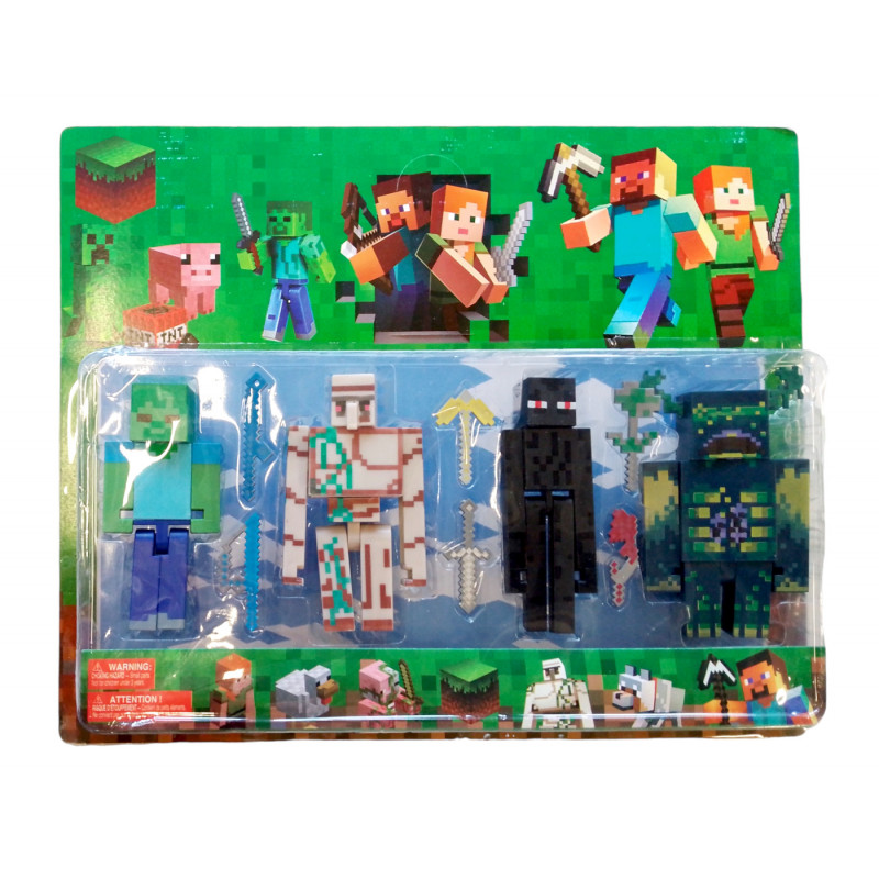 Kolekcia figúrok Minecraft Bojovníci súprava 10 ks