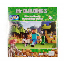 Kolekcia figúrok Minecraft Buildings TNT 12ks  Kolekcia figúrok Minecraft Buildings TNT 12ks
