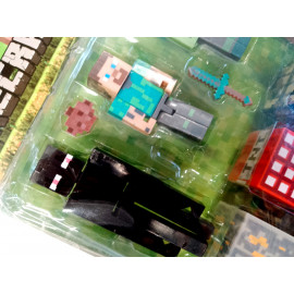 Kolekcia figúrok Minecraft so stavebnými blokmi 12ks Kolekcia figúrok Minecraft so stavebnými blokmi 12ks
