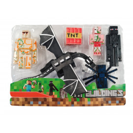 Kolekcia figúrok Minecraft My Buildings Enderdragon 6ks Kolekcia figúrok Minecraft My Buildings Enderdragon 6ks