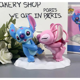 Sada figúrok Lilo a Stitch so stojanom