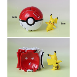 Hrací set Pokémon Pokéball s figúrkou Pikachu 2v1